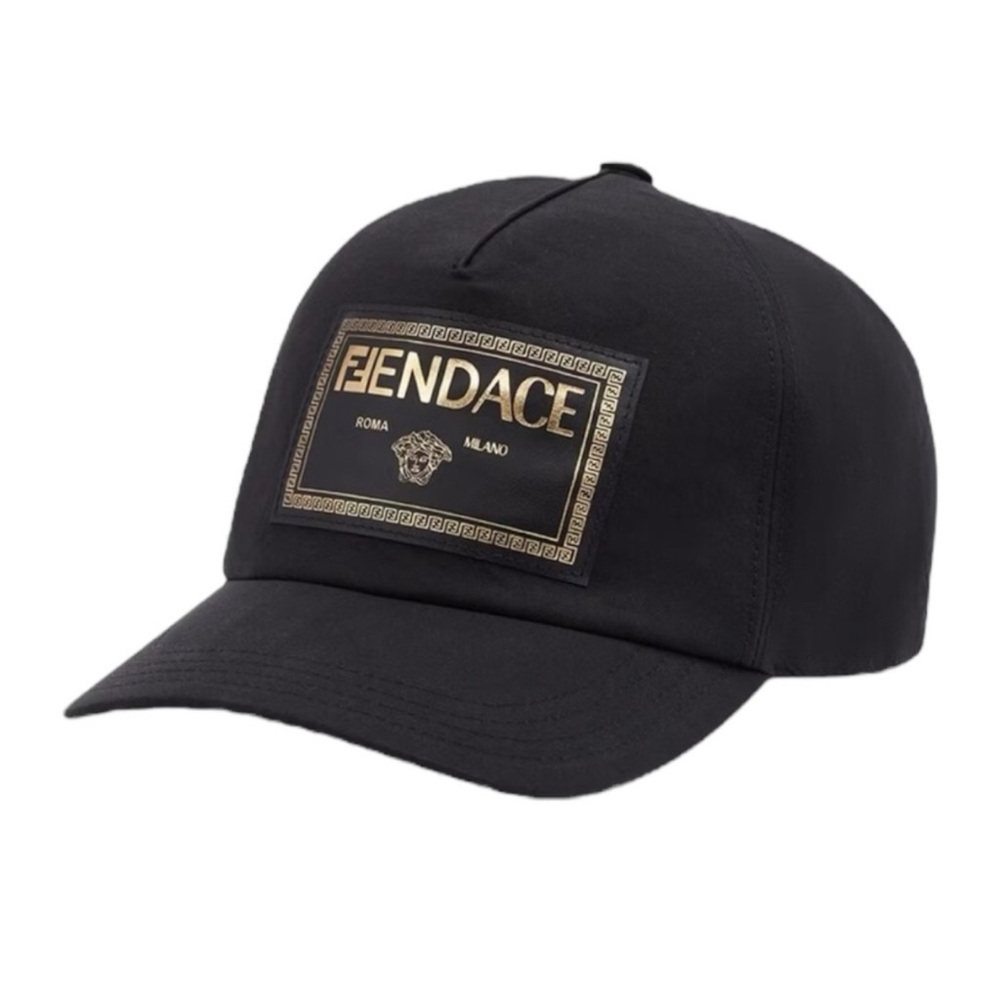 Fendi Black and Gold Cap